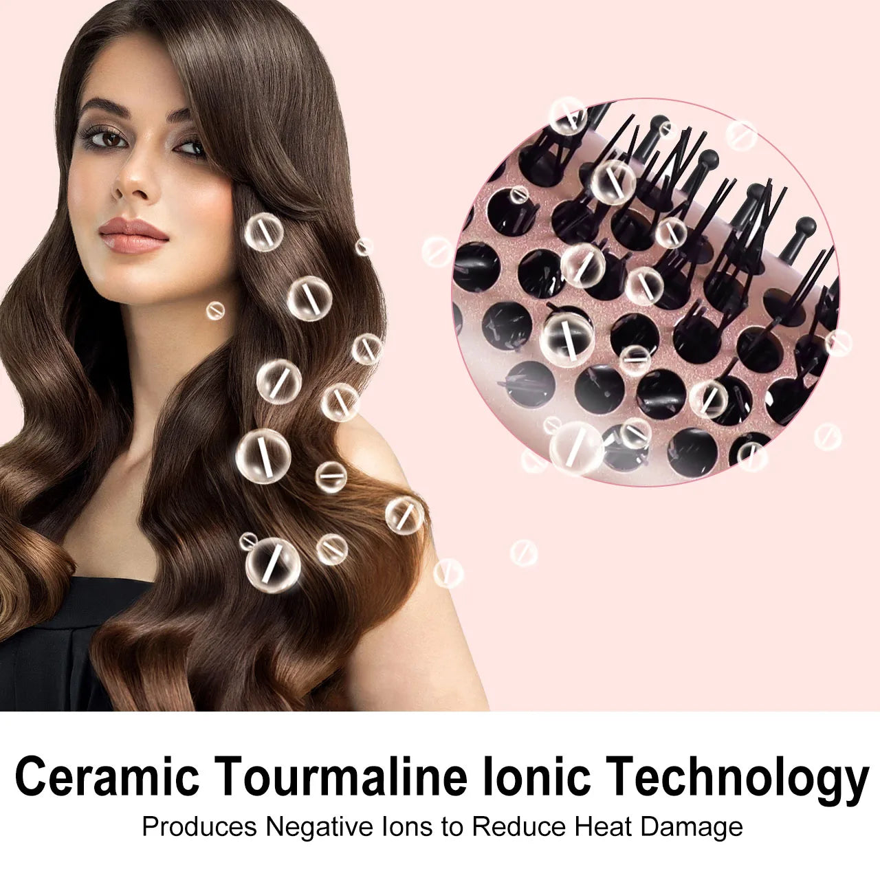 Electric Curling Comb | Heat-Resistant Styling Brush for Long & Short Hair | Inner Curl
